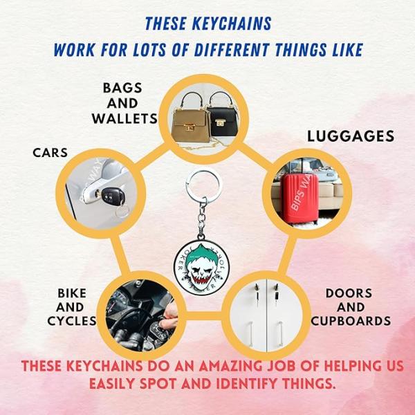 Unique keychain for men USA spinning metal keychain modern design